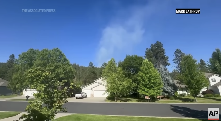 scene of sniper shooting where firefighters ambushed